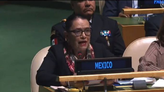 México no fabrica las armas, pero sí pone los muertos: Rosa Icela Rodríguez en la ONU