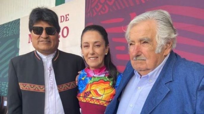 Sheinbaum presume foto con Evo Morales y José Mujica; "compartimos la lucha por la transformación"