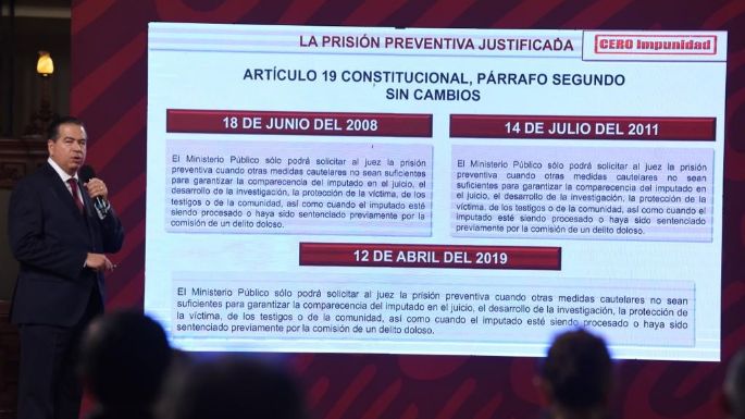 Mejía Berdeja advierte que eliminar la prisión preventiva oficiosa daría paso a la impunidad