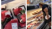 Funeral de veganos en la sección de carnes de un supermercado se vuelve viral