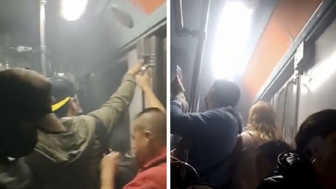Humo en los vagones: así vivieron los pasajeros el corto circuito en la Línea B del Metro (Videos)