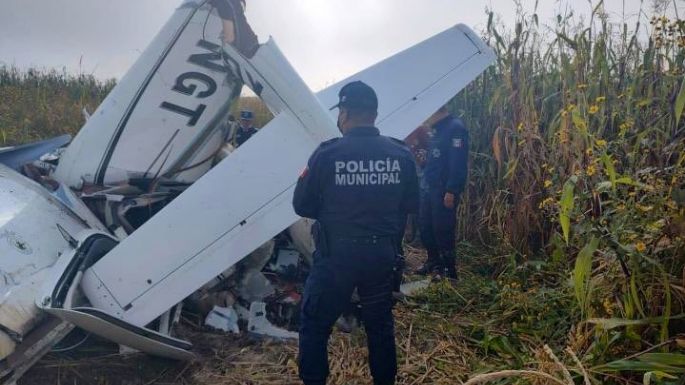 Se desploma avioneta en Otzolotepec; reportan tres personas muertas