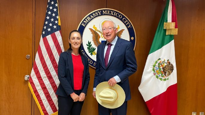 Sheinbaum y Ken Salazar sostienen “productiva reunión”