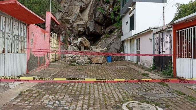 Se desprende talud de rocas en Ecatepec, a un año de la tragedia del Chiquihuite