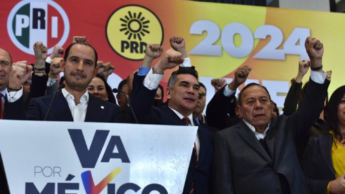 PAN, PRI y PRD reviven "Va por México" y anuncian coalición en elecciones de 2023 y 2024