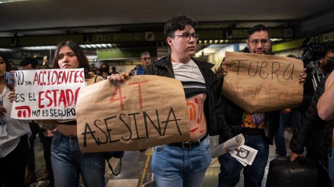 “¡Fuera Guardia Nacional!”: Jóvenes protestan en la estación Centro Médico del Metro