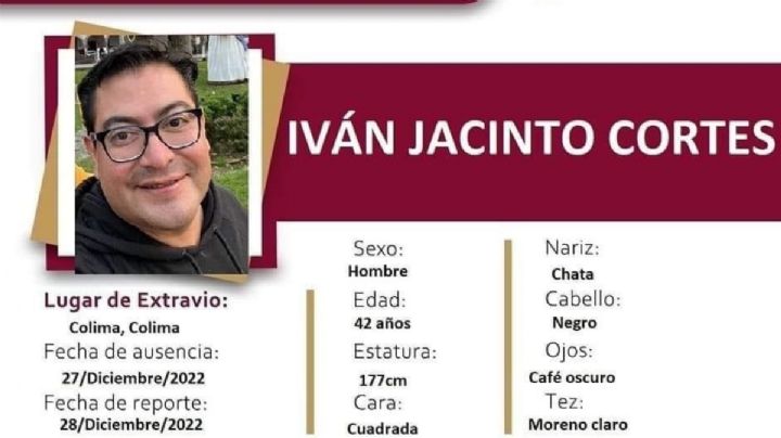 Hallan muerto al médico Iván Jacinto Cortés, reportado desaparecido en Colima
