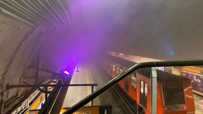 "Por humo", Metro suspende servicio en estación Barranca del Muerto de Línea 7 (Video)