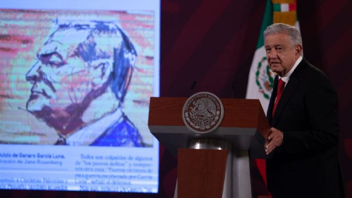 AMLO anuncia informe diario en la "mañanera" del juicio contra García Luna: es "muy vergonzoso"