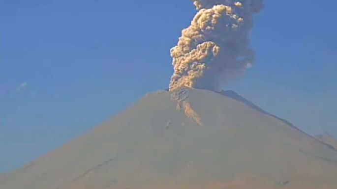 Así se vio la explosión del volcán Popocatépetl en la que arrojó material incandescente (Videos)