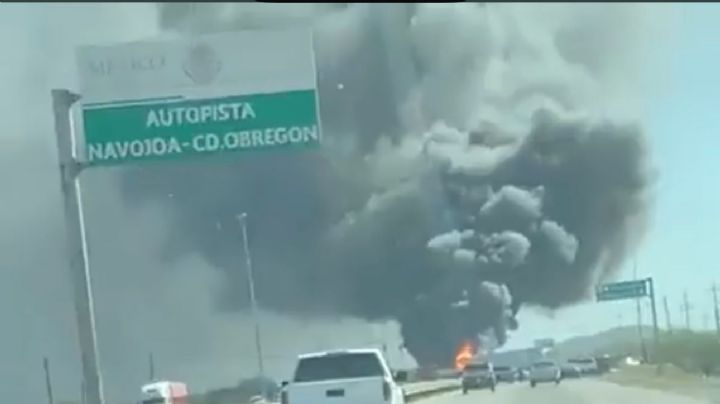 Narcobloqueos en Ciudad Obregón tras captura de Ovidio Guzmán; Aeroméxico suspende vuelos (Video)