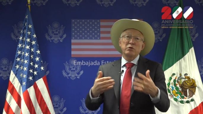 Ken Salazar destaca relación México-EU y califica como “histórica” la visita de Biden