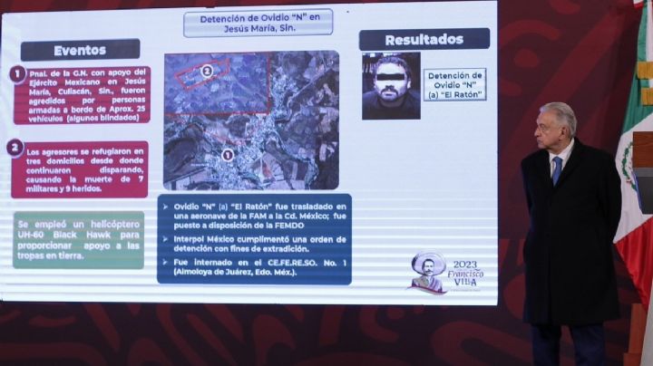 AMLO destaca las diferencias entre la detención de Ovidio Guzmán en 2019 y la de este jueves