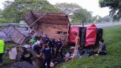 Camión cargado de migrantes choca en Chiapas; hay 16 heridos y 10 muertos