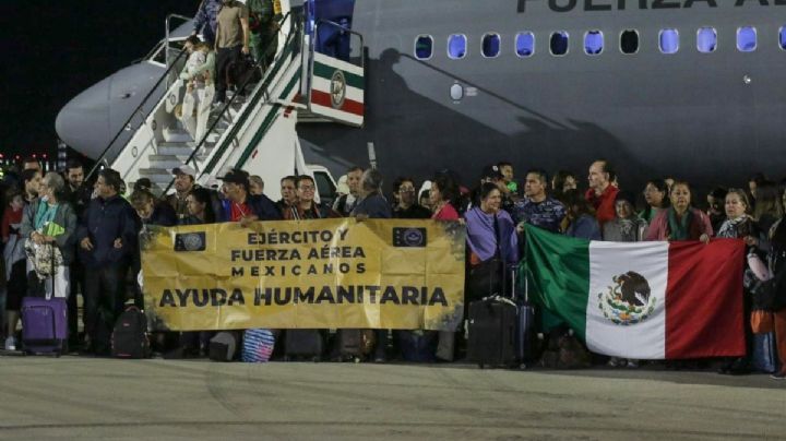 Llegan al AIFA 276 mexicanos que quedaron varados en Israel (Video)