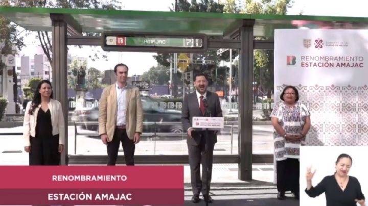 La estación de la Línea 7 del Metrobús Glorieta de Colón ahora se llamará “Amajac” (Video)
