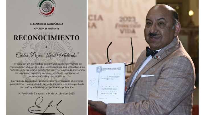 Senado entrega reconocimiento a Lord Molécula por su “tenacidad y profesionalismo”