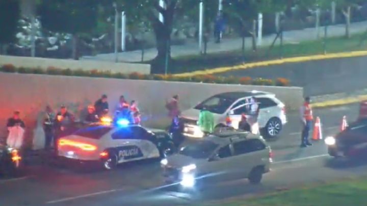 Automovilista herido en intento de asalto acude al AICM por ayuda (Video)
