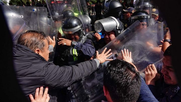 Bloqueos del Sindicato del Poder Judicial en la CDMX terminan en enfrentamientos con policías