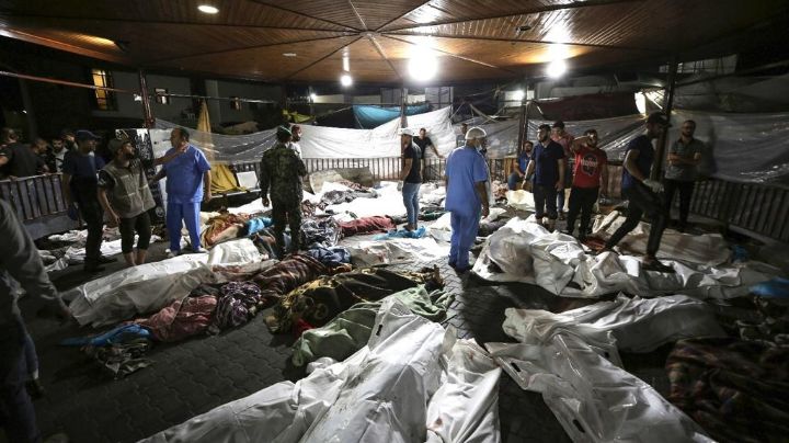Bombardeo israelí contra un hospital de Gaza deja al menos 200 muertos