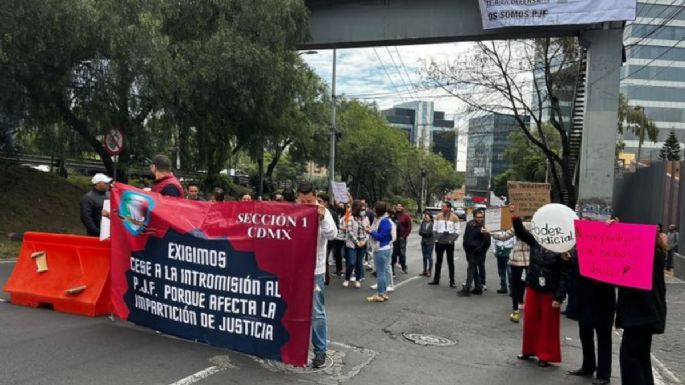 Cuarto día de protestas: Trabajadores del Poder Judicial vuelven a cerrar varias vías de la CDMX