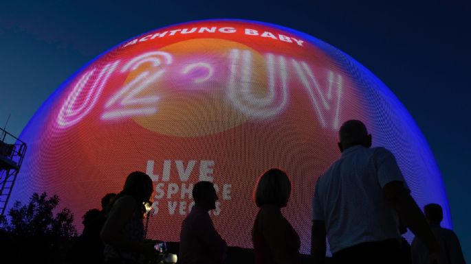 U2 inaugura el foro Sphere en Las Vegas con visuales impresionantes (Video)