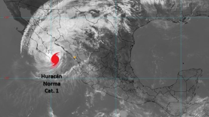 El huracán Norma toca tierra al sur de Todos Santos y se degrada a categoría 1