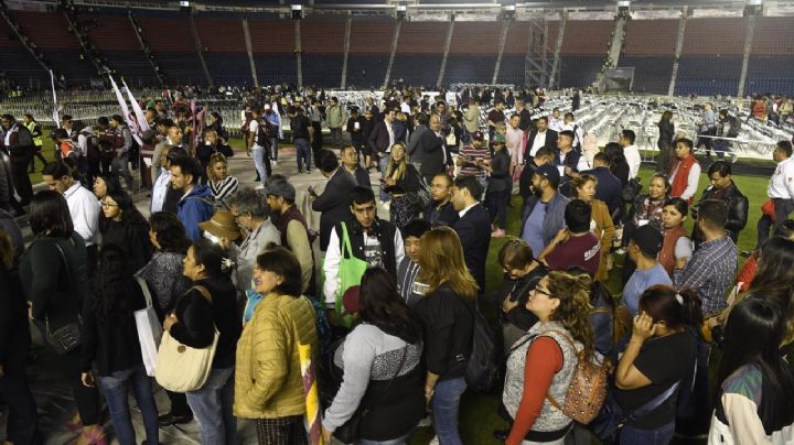 Sheinbaum deja plantados a militantes en el Estadio Azul... que estaba casi vacío