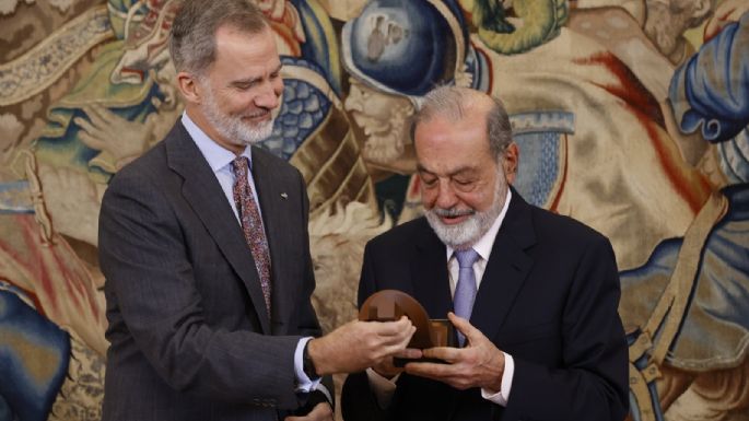 Slim reivindicó ante Felipe VI el legado colonial español en México