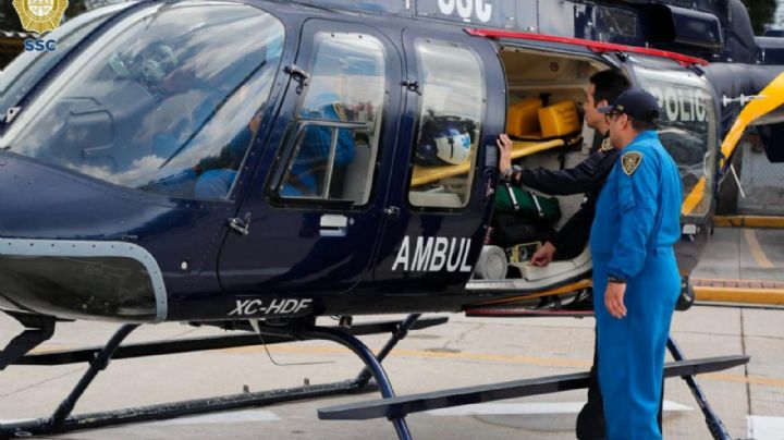 SSC envió tres helicópteros-ambulancia para trasladar a niños de Acapulco a hospital de la CDMX
