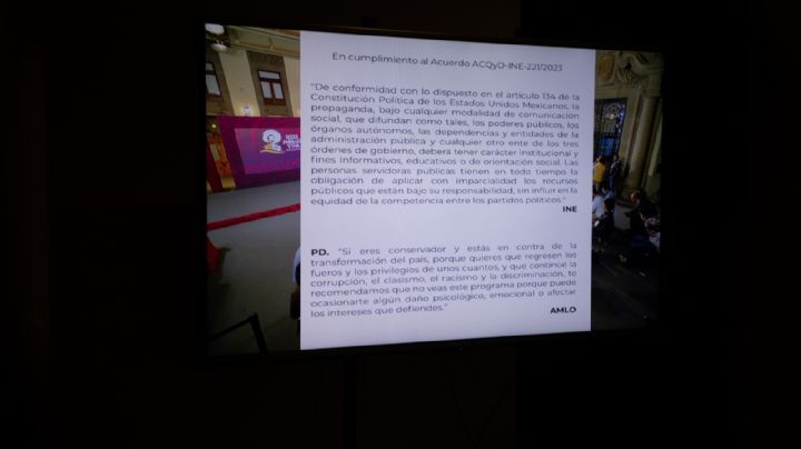 El INE ordena eliminar posdata de AMLO al inicio de las mañaneras