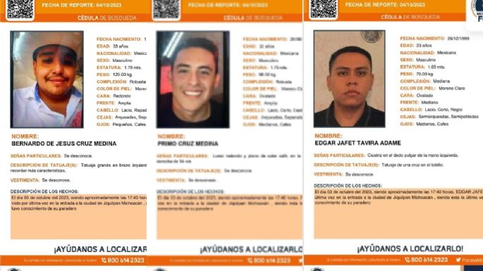 Desaparecen tres jóvenes trabajadores aguacateros en Michoacán