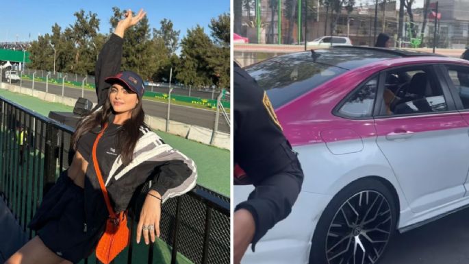 Modelo colombiana exhibe a taxista que le cobró mil dólares por llevarla al GP de México (Video)