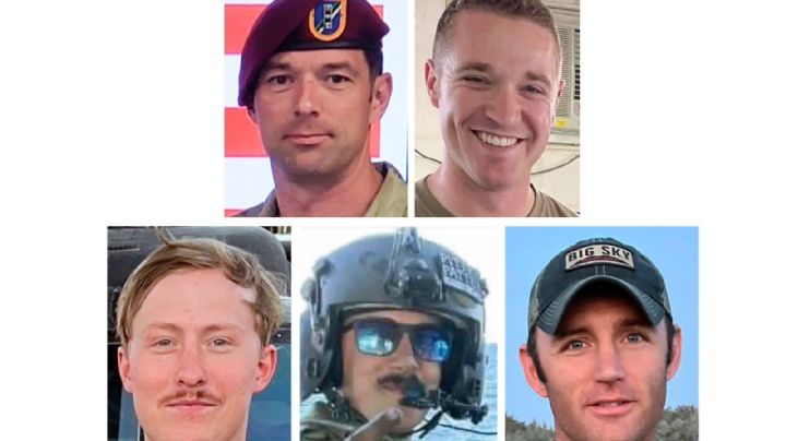 Pentágono identifica a los cinco pilotos muertos en un entrenamiento militar