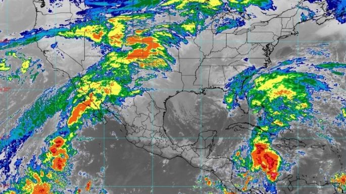 Lluvias muy fuertes prevalecerán en Chiapas y Baja California; habrá chubascos en siete estados