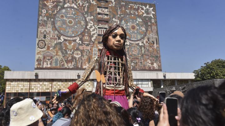 Por los niños refugiados: La Pequeña Amal llega con su mensaje de paz a la Ciudad de México