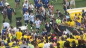 Messi y selección de Argentina se retiran del campo por violencia en el Maracaná (Videos)