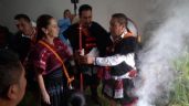 Claudia Sheinbaum recibe otro bastón de mando, ahora del pueblo tzeltal de Tenejapa, Chiapas