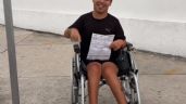 Multan a un joven con parálisis por usar cajón para discapacitados en Cancún (Video)