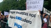 Sheinbaum y Alcaraz enfrentan en Guanajuato protestas de simpatizantes de Antares Vázquez (Video)