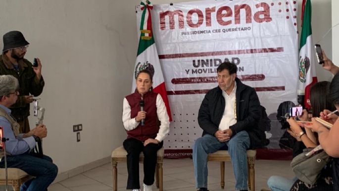 Sheinbaum justifica su visita a AMLO: “Está malo de un pie, tons pasé a saludarlo” (Video)