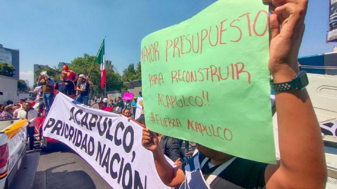 La caravana de damnificados de Acapulco llega hoy al Zócalo para protestar por falta de atención