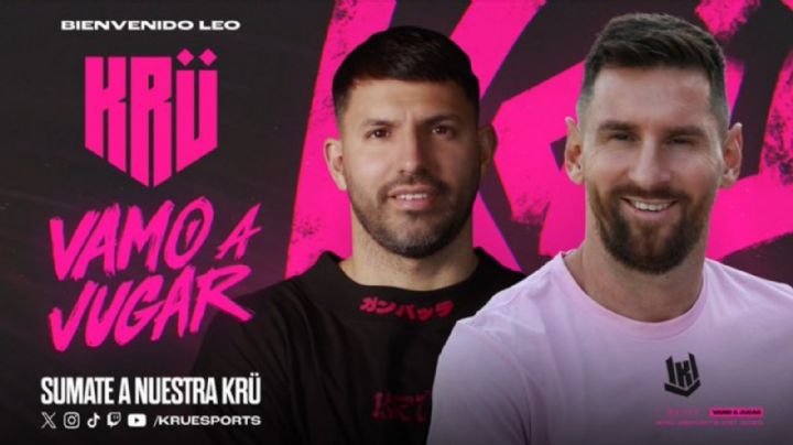 Messi se convierte en socio de Kun Agüero en el club de videojuegos Krü Esports