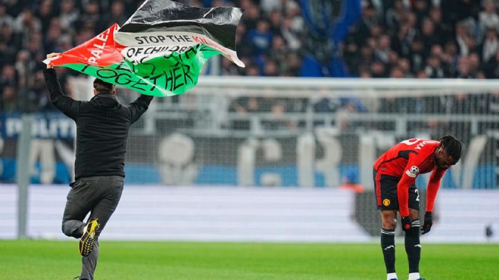 Manifestante pro Palestina irrumpe en partido de Champions League