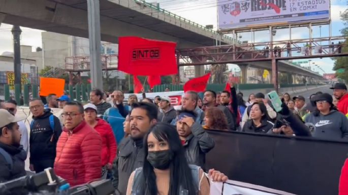 Caos vial en CDMX y Edomex por bloqueos del Sindicato del Colegio de Bachilleres