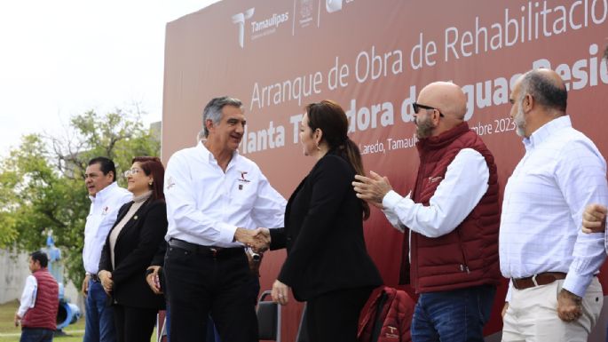 Inicia gobernador rehabilitación de Planta Tratadora de Aguas en Nuevo Laredo