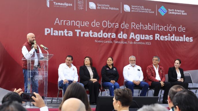 Inicia gobernador rehabilitación de Planta Tratadora de Aguas en Nuevo Laredo