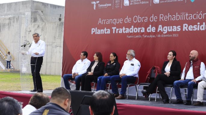 Inicia gobernador rehabilitación de Planta Tratadora de Aguas en Nuevo Laredo