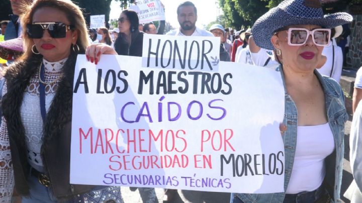 Marcha magisterial por la paz se le sale de control al gobierno de Morelos