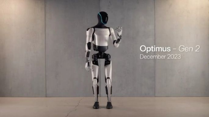 Tesla muestra mejoras del robot humanoide Optimus Gen 2